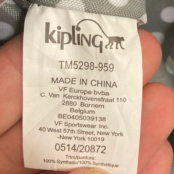 Kipling Black Everyday Use Large Tote Bag In Great Condition - Picture 9 of 10